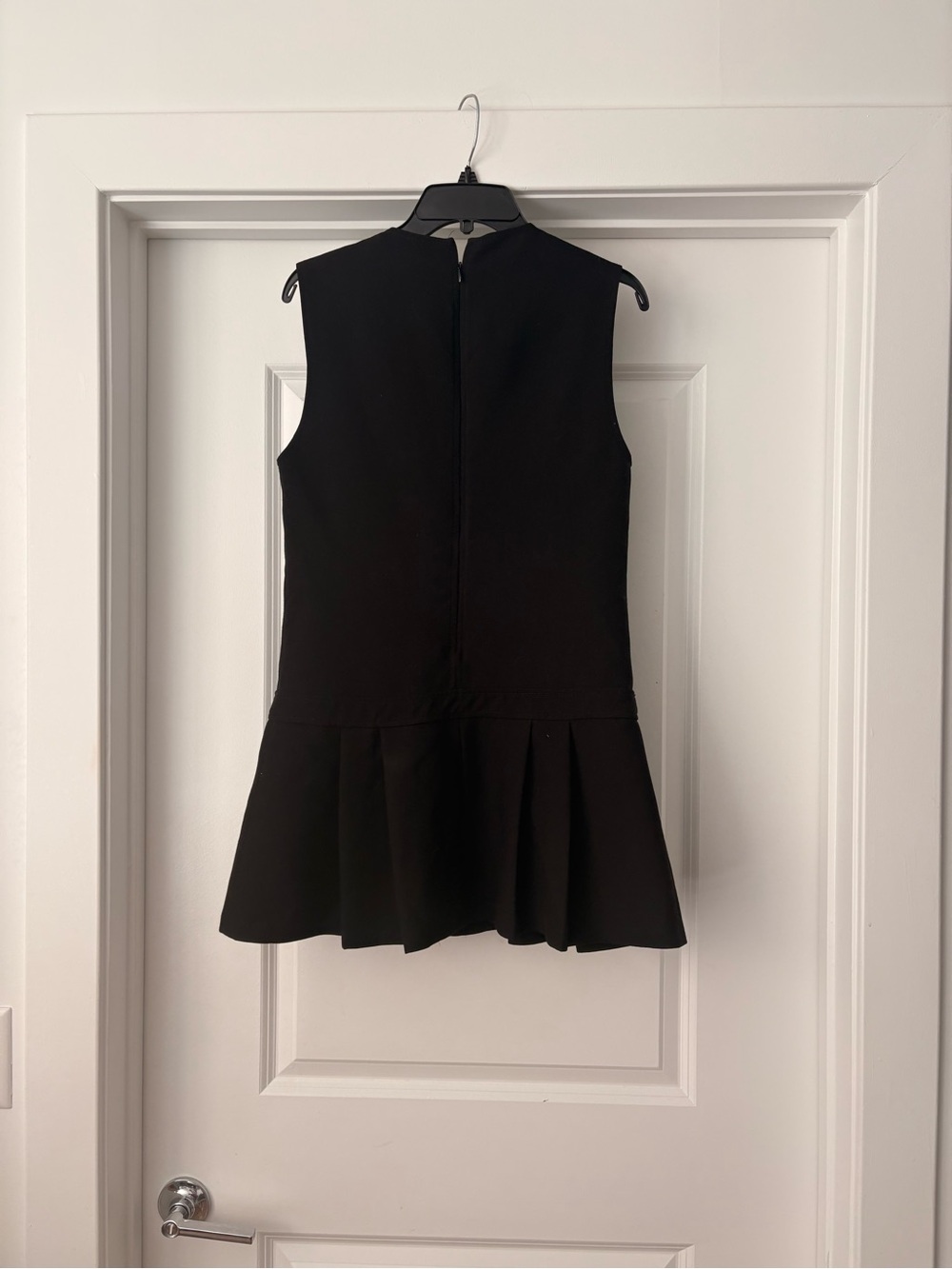 Zara Drop-Waist Pleated Mini Dress